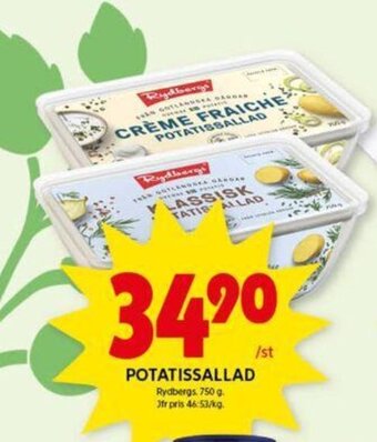ICA Kvantum POTATISSALLAD Rydbergs. 750 g. erbjuda