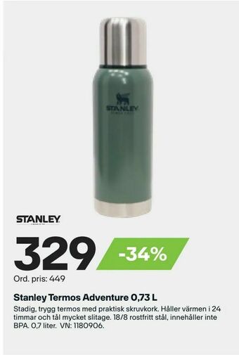 XXL Stanley Termos Adventure 0,73 L erbjuda