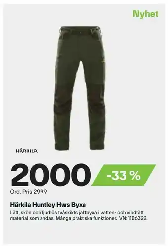 XXL Härkila Huntley Hws Byxa erbjuda