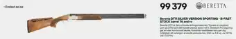 XXL Beretta DT11 SILVER VERSION SPORTING - B-FAST STOCK barrel 76 and ro erbjuda
