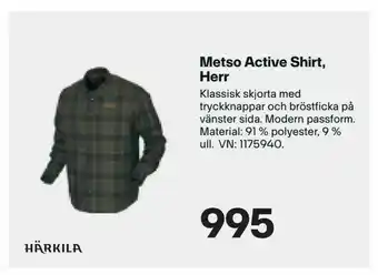 XXL Metso Active Shirt, Herr erbjuda