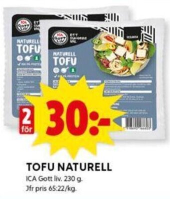ICA Kvantum TOFU NATURELL erbjuda