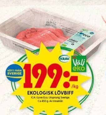 ICA Kvantum EKOLOGISK LÖVBIFF erbjuda
