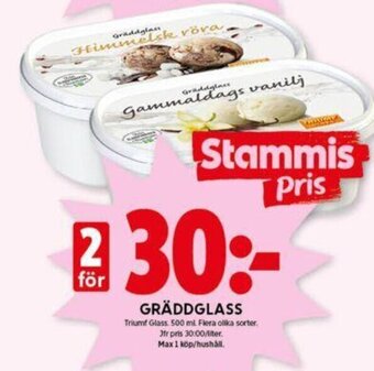ICA Kvantum Gräddglass erbjuda