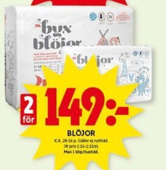ICA Kvantum BLÖJOR erbjuda