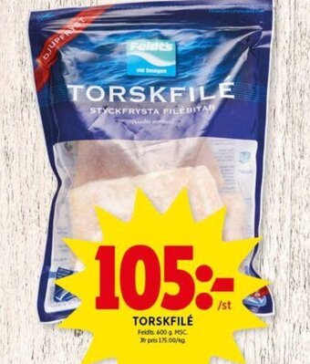 ICA Kvantum TORSKFILÉ erbjuda