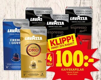 ICA Kvantum KAFFEKAPSLAR erbjuda