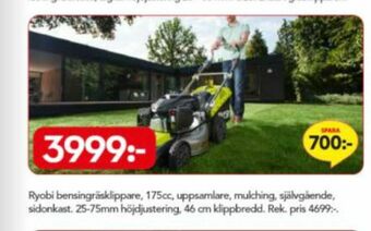 Bo Ohlsson Ryobi Gräsklippare erbjuda