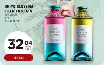 Scandinavian Park Ukiyo blossom eller yuzu gin erbjuda