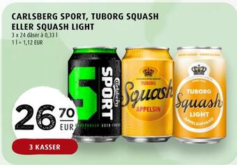 Scandinavian Park Carlsberg sport, tuborg squash eller squash light erbjuda