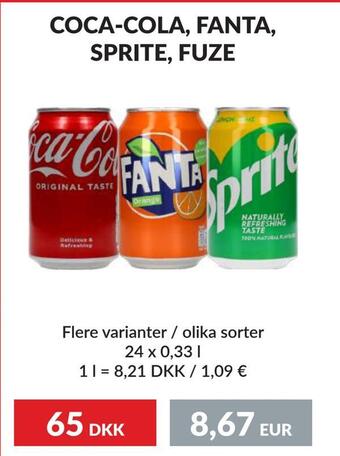 Nielsen Discount Coca-cola, fanta, sprite, fuze erbjuda