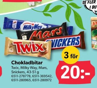 DollarStore Mars chokladbar erbjuda