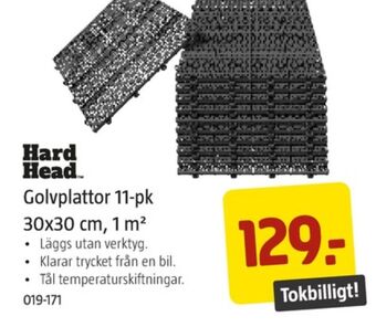 Jula Hard head golvplattor erbjuda