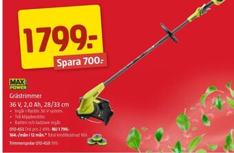 Jula Ryobi grästrimmer erbjuda