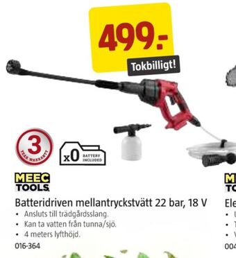 Jula Meec tools högtryckstvätt erbjuda