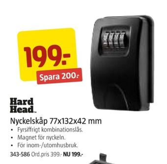Jula Hard head nyckelskåp erbjuda
