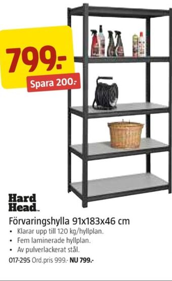 Jula Hard head lagerhyllor erbjuda