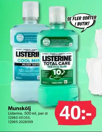 DollarStore Listerine munskölj erbjuda