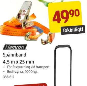 Jula Hamron spännband erbjuda