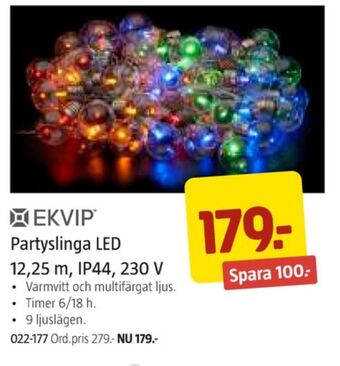 Jula Ekvip ljusslingor erbjuda