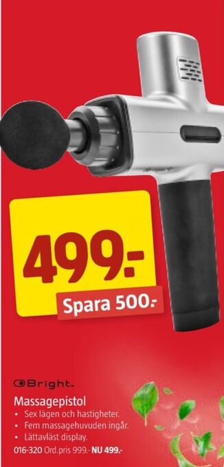 Jula Bright massageapparat erbjuda