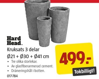 Jula Hard head krukor erbjuda
