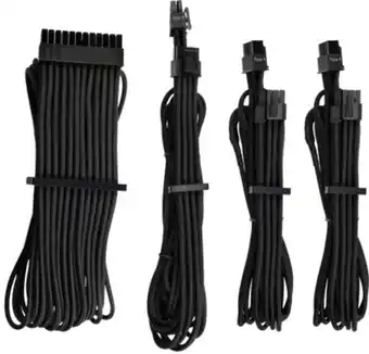 Corsair sleevade kablar type 4 gen 4 startkit -svart