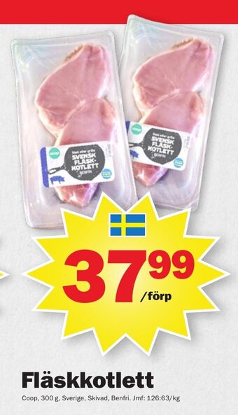 Pekås Fläskkotlett erbjuda