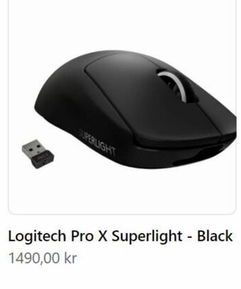 Webhallen Logitech Pro X Superlight - Black erbjuda