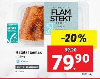 Lidl Hätälä flamlax erbjuda