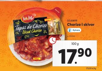 Lidl Chorizo i skivor erbjuda