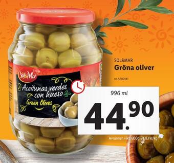 Lidl Gröna oliver erbjuda