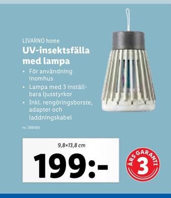 Lidl Uv-insektsfälla med lampa erbjuda