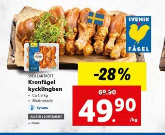 Lidl Kronfågel kycklingben erbjuda