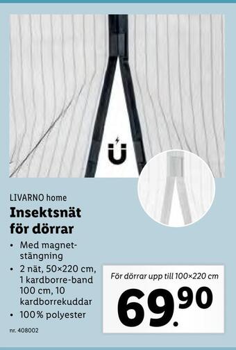 Insektsnät för dörrar