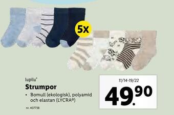 Lidl Strumpor erbjuda