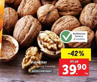 Lidl Valnötter erbjuda