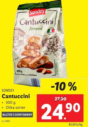 Lidl Cantuccini erbjuda