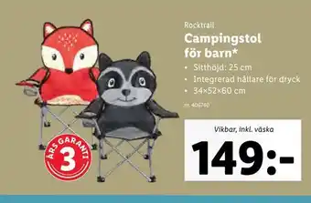 Lidl Campingstol för barn erbjuda