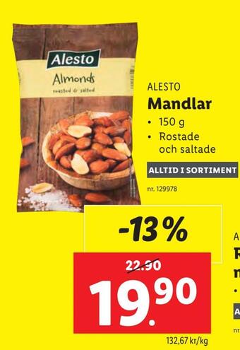 Lidl Mandlar erbjuda