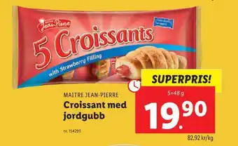 Lidl Croissant med jordgubb erbjuda
