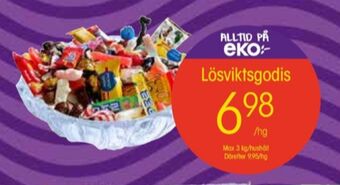 EKO Lösviktsgodis erbjuda