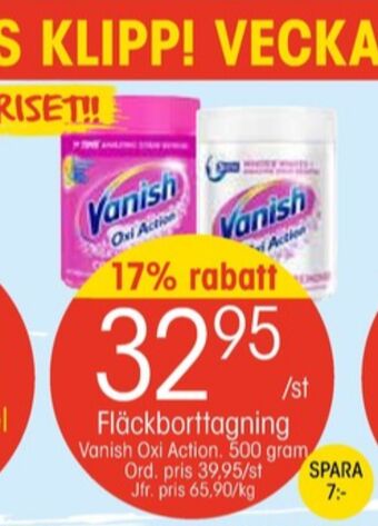 EKO Vanish fläckborttagning erbjuda