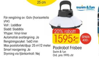 EKO Swim & fun poolrobot erbjuda