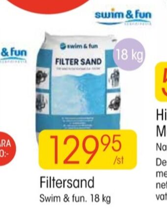 EKO Swim & fun filtersand erbjuda