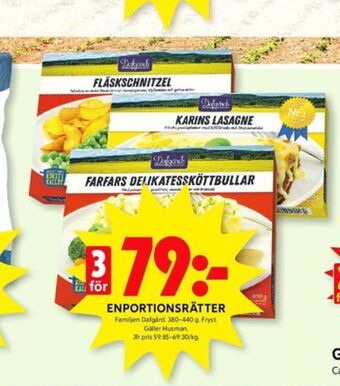 ICA Kvantum Dafgårds färdigrätter erbjuda
