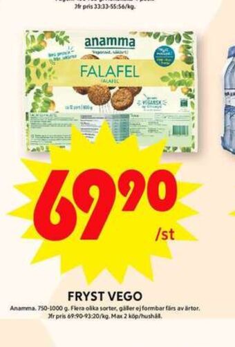 ICA Maxi Anamma gott & grönt vegofärs erbjuda
