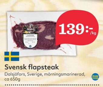 Hemköp Dalsjöfors flapstek erbjuda