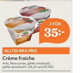Hemköp Arla köket crème fraiche erbjuda