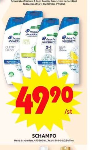 ICA Maxi Head&shoulders shampoo erbjuda